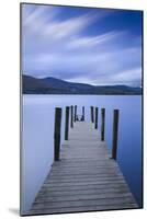 Twilight descends over the Watendlath jetty on Derwent Water, Lake District Nat'l Park, England-John Potter-Mounted Photographic Print