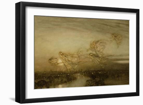 Twilight Dreams, 1913-Arthur Rackham-Framed Premium Giclee Print