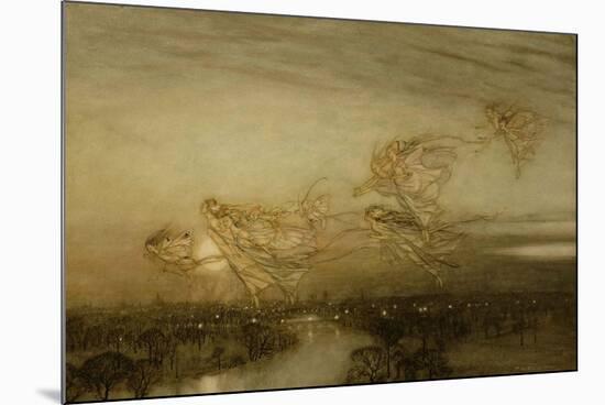 Twilight Dreams, 1913-Arthur Rackham-Mounted Giclee Print