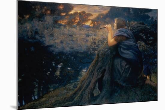 Twilight Fantasies, 1911 (W/C)-Edward Robert Hughes-Mounted Giclee Print