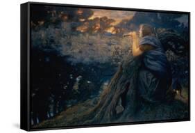 Twilight Fantasies, 1911 (W/C)-Edward Robert Hughes-Framed Stretched Canvas