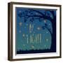 Twilight Fireflies IV-Laura Marshall-Framed Art Print