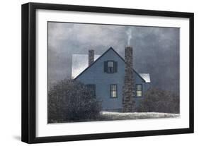 Twilight Flurries-David Knowlton-Framed Premium Giclee Print