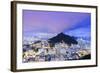 Twilight, Illuminated View of Copacabana, the Morro De Sao Joao-Alex Robinson-Framed Photographic Print