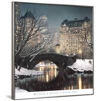 Twilight in Central Park-Rod Chase-Framed Art Print