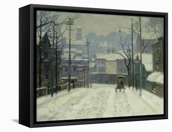 Twilight in Gloucester-Paul Cornoyer-Framed Stretched Canvas