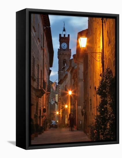 Twilight in Pienza, Tuscany, Italy-Adam Jones-Framed Stretched Canvas