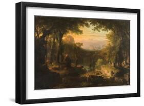 Twilight in the Wilderness, 1840-70-Thomas Pritchard Rossiter-Framed Giclee Print