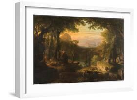 Twilight in the Wilderness, 1840-70-Thomas Pritchard Rossiter-Framed Giclee Print