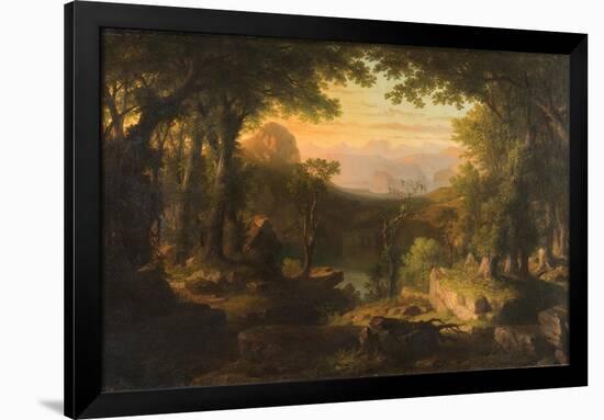 Twilight in the Wilderness, 1840-70-Thomas Pritchard Rossiter-Framed Giclee Print