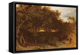 Twilight in the Woodlands, 1850-John Martin-Framed Stretched Canvas