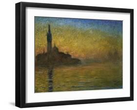 Twilight in Venice-Claude Monet-Framed Giclee Print