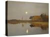 Twilight, Moon, 1899-Isaak Ilyich Levitan-Stretched Canvas