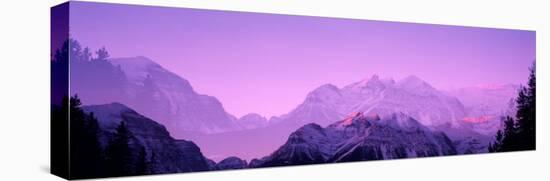 Twilight, Mountains, Mountainscape, Banff National Park, Alberta, Canada-null-Stretched Canvas