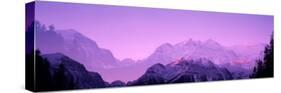 Twilight, Mountains, Mountainscape, Banff National Park, Alberta, Canada-null-Stretched Canvas