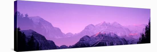 Twilight, Mountains, Mountainscape, Banff National Park, Alberta, Canada-null-Stretched Canvas
