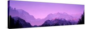 Twilight, Mountains, Mountainscape, Banff National Park, Alberta, Canada-null-Stretched Canvas