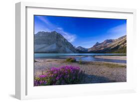 Twilight on Bow Lake, Banff National Park, Canada-Stocktrek Images-Framed Photographic Print