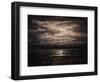 Twilight on Lake Leman in Bon Port, 1876-Gustave Courbet-Framed Giclee Print