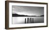 Twilight on lake, UK-null-Framed Art Print