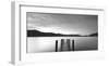 Twilight on lake, UK-null-Framed Art Print