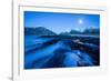 Twilight over Flakstad beach, Lofoten, Norway-Peter Cairns-Framed Photographic Print