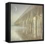 Twilight Pier I-Barbara Simmons-Framed Stretched Canvas