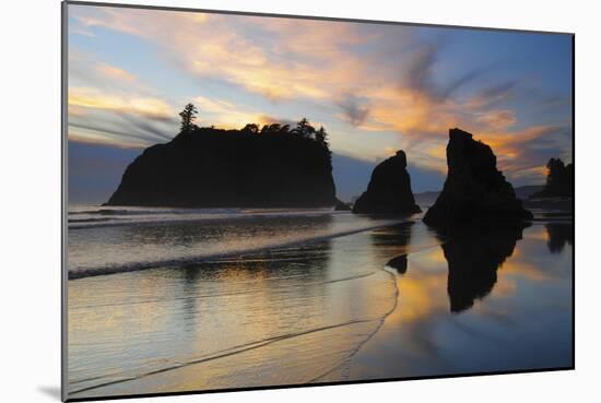 Twilight, Ruby Beach, Olympic National Park, Washington, USA-Michel Hersen-Mounted Photographic Print