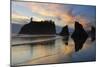 Twilight, Ruby Beach, Olympic National Park, Washington, USA-Michel Hersen-Mounted Photographic Print