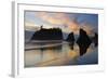 Twilight, Ruby Beach, Olympic National Park, Washington, USA-Michel Hersen-Framed Photographic Print