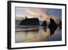 Twilight, Ruby Beach, Olympic National Park, Washington, USA-Michel Hersen-Framed Photographic Print