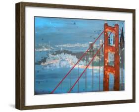 Twilight San Francisco-Carol Joy Shannon-Framed Art Print