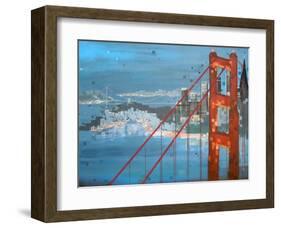 Twilight San Francisco-Carol Joy Shannon-Framed Art Print