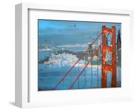 Twilight San Francisco-Carol Joy Shannon-Framed Art Print