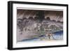 Twilight Shower at Tadasu Bank'-Utagawa Hiroshige-Framed Giclee Print