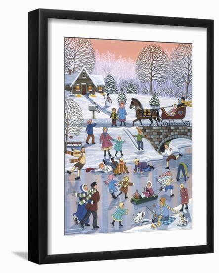 Twilight Skaters-Sheila Lee-Framed Giclee Print