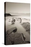 Twilight Skies Above Rocky Kilve Beach on the Somerset Coast, England. Summer (July)-Adam Burton-Stretched Canvas