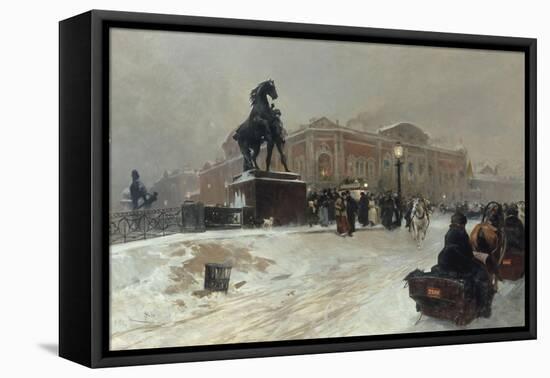 Twilight, St Petersburg-Paolo Sala-Framed Stretched Canvas