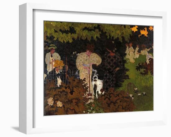 Twilight the Game of Croquet-Pierre Bonnard-Framed Giclee Print