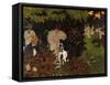 Twilight the Game of Croquet-Pierre Bonnard-Framed Stretched Canvas