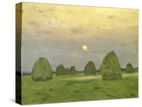 Twilight, the Haystacks, 1899-Isaak Levitan-Stretched Canvas