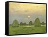 Twilight, the Haystacks, 1899-Isaak Levitan-Framed Stretched Canvas