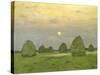 Twilight, the Haystacks, 1899-Isaak Levitan-Stretched Canvas