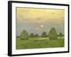 Twilight, the Haystacks, 1899-Isaak Levitan-Framed Giclee Print