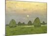 Twilight, the Haystacks, 1899-Isaak Levitan-Mounted Giclee Print