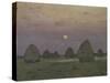 Twilight, the Haystacks, 1899-Isaak Ilyich Levitan-Stretched Canvas