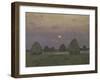 Twilight, the Haystacks, 1899-Isaak Ilyich Levitan-Framed Giclee Print