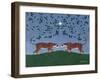 Twilight Tigers-Susan Henke Fine Art-Framed Giclee Print
