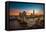 Twilight, Tower Bridge and the Shard at Sunset-Katherine Young-Framed Stretched Canvas