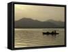 Twilight View of a Small Boat on West Lake, China-Ryan Ross-Framed Stretched Canvas